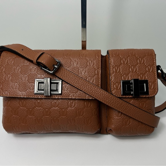 Valentino by Mario Valentino
Paul Monogram-Embossed Leather Crossbody Bag - Picture 2 of 11